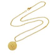 Pisces Zodiac Necklace - Gold - Ellen Hunter NYC - Luxury Jewelry