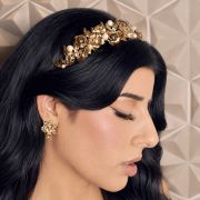 Aurora Headband - Gold - Ellen Hunter NYC - Luxury Bridal Jewelry