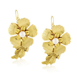 Flyaway Earrings - Gold - Ellen Hunter NYC - Luxury Bridal Jewelry