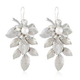 Lea Earrings - Silver - Ellen Hunter NYC - Luxury Bridal Jewelry