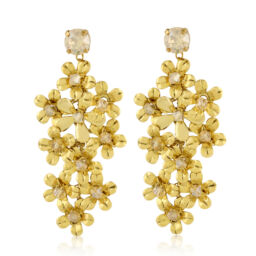 Marissa Earrings - Gold - Ellen Hunter NYC - Luxury Bridal Jewelry