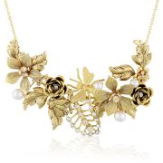 Neira Necklace - Gold - Ellen Hunter NYC - Luxury Bridal Jewelry
