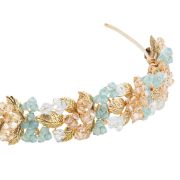 Amanda Headband - Gold - Ellen Hunter NYC - Luxury Bridal Jewelry