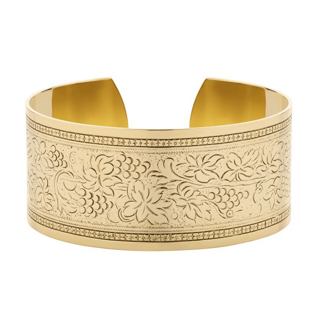 Vineyard Bracelet / Cuff - Gold - Ellen Hunter NYC - Luxury Bridal Jewelry