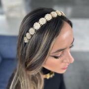 Ariana Headband - Gold - Ellen Hunter NYC - Luxury Bridal Jewelry