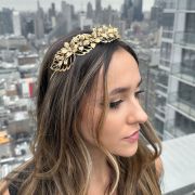 Nicky Headband - Gold - Ellen Hunter NYC - Luxury Bridal Jewelry