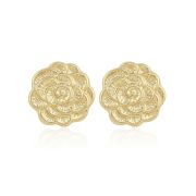 Camellia Earring - Gold - Ellen Hunter NYC - Luxury Jewelry & Accessories