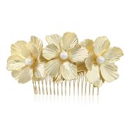 Delta Pearl Comb - Gold - Ellen Hunter NYC - Luxury Jewelry & Hair Accessories