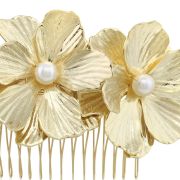 Delta Pearl Comb - Gold - Ellen Hunter NYC - Luxury Jewelry & Hair Accessories