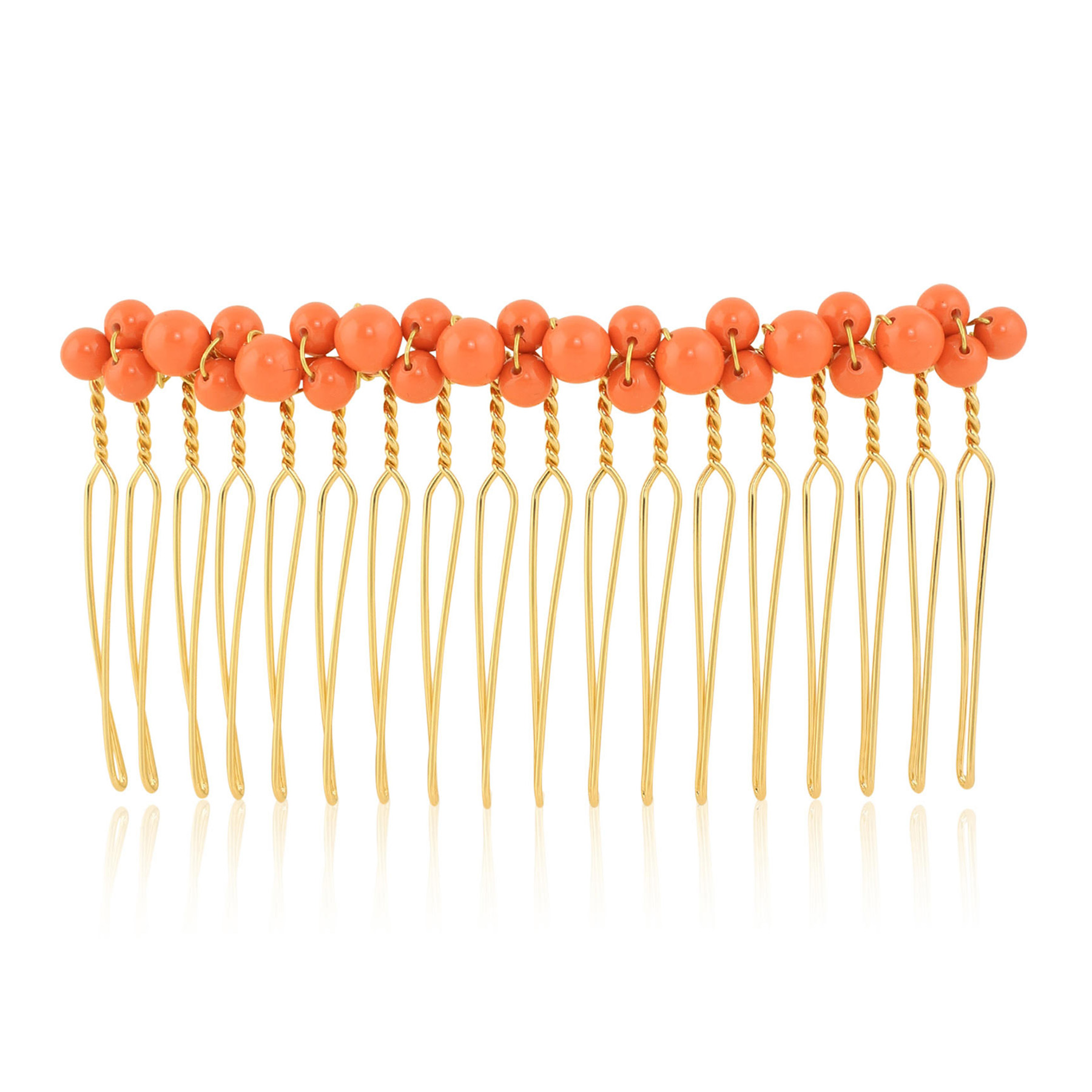 Coral Garden Comb - Gold - Ellen Hunter NYC - Luxury Jewelry & Hair Accessories