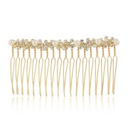 Nell Pearl Comb - Gold - Ellen Hunter NYC - Luxury Hair Accessories & Bridal Jewelry