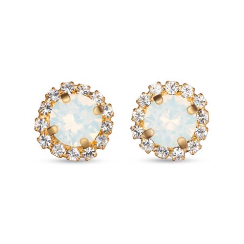 Florence Earrings – White Opal
