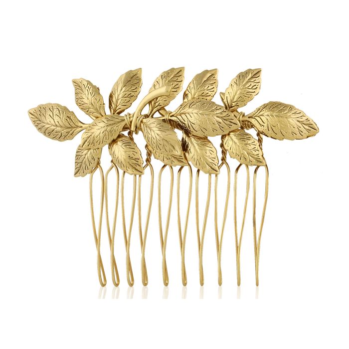 Daphne Comb Mini - Antique Gold - Ellen Hunter NYC - Luxury Hair Accessories & Bridal Jewelry