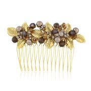 Veronica Comb - Gold - Ellen Hunter NYC - Luxury Hair Accessories & Bridal Jewelry